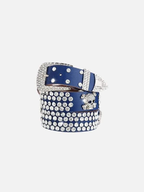 Stariality™ BELTS - Rhinestone Belt 110 cm Blue 110 cm Blue Stariality™ BELTS - Rhinestone Belt BLUE stariality
