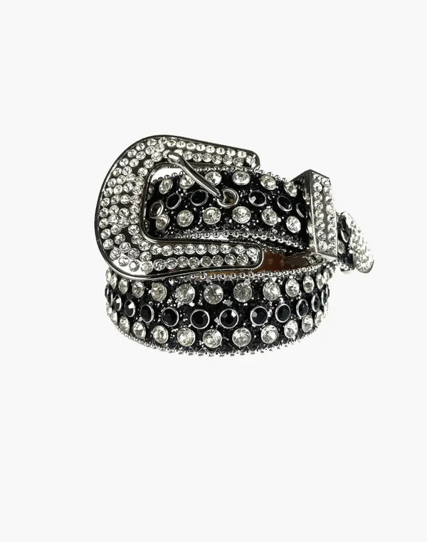 Stariality™ BELTS - Studded 96 cm Black 96 cm Black Stariality™ BELTS - Studded Luxe-Studded-Rhinestone-Belt-High-Street-Pink-1677864224 stariality