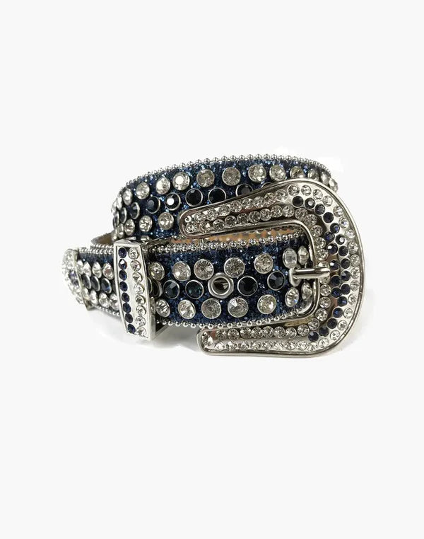 Stariality™ BELTS - Studded 96 cm Dark Blue 96 cm Dark Blue Stariality™ BELTS - Studded Luxe-Studded-Rhinestone-Belt-High-Street-Pink-1677864228 stariality