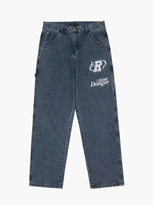 Stariality™ JEANS - Studied Blue Blue Stariality™ JEANS - Studied Studied-Retro-Graphic-Jeans-High-Street-Pink-1677847985 stariality