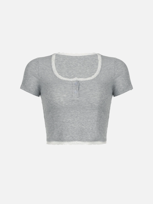 Stariality™ CROP TOP - PATCHWORK GRAY GRAY Stariality™ CROP TOP - PATCHWORK Untitled_40 stariality