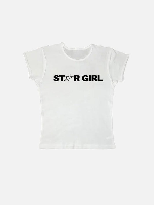 Stariality™ FITTED TEE - STAR GIRL White White Stariality™ FITTED TEE - STAR GIRL stargirl2 stariality